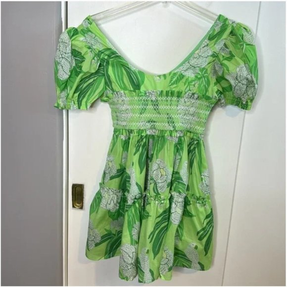 Farm Rio Dew Drop Floral mini dress - Picture 2 of 4